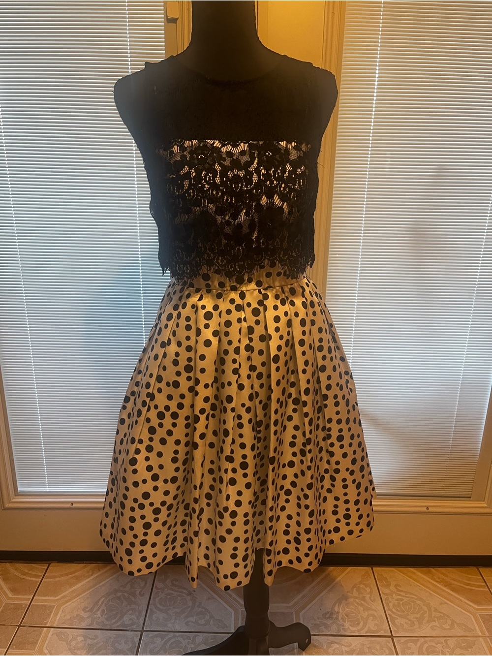 Lace Polka Dot Dress